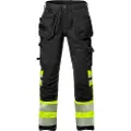 Fristads Høy synlighet stretch Håndverkerbukser cl 1 2706 PLU Hi-Vis Gul / Svart D92