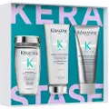 Kérastase KERASTASE_SET Symbiose shampoo som renser og fukter huden 250ml + hår- og hodebunnsbalsam 200ml + mikropeeling 200ml