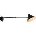 QAZQA Design vegglampe sort justerbar - Triangolo