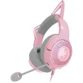 Razer Kraken Kitty V2 - Hodesett - full størrelse - kablet - USB-A - lydisolerende - kvarts