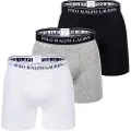 Ralph Lauren for man. 714835887004 Pack of three Brief boxers black, grey, white (XXL), Homewear, Cotton