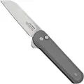 The James Brand The Wells - Raw Aluminum / Stainless / Aluminum / Straight foldekniv