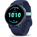 Garmin vívoactive 5 - Marineblå - smartklokke med bånd - silikon - håndleddstørrelse: 125-190 mm - display 1.2 - 4 GB - Bluetooth, ANT+, Wi-Fi - 26 g