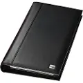 Sigel Visitkortmappe Sigel Torino sort med 20 rum - A-Z - 58 x 90 mm - for 160 kort