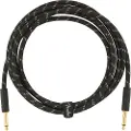 Fender Deluxe 10 Fot Lang Rett Instrumentkabel Svart Tweed