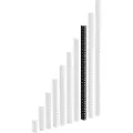 Adam hall Heavy Duty Black 19 Rack Strip 16U