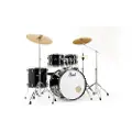 Pearl Roadshow 5pc USA Fusion Kit w/3 Sabian Cymbals Jet Black