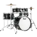 Pearl Roadshow Junior 5pc Complete Drum Kit Jet Black - Nearly New