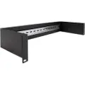 DeLOCK - DIN-skinnepanel - rackmonterbar - svart - 2U - 19