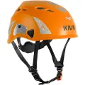 Kask sikkerhedshjelm orange - Superplasma AQ Hi-Viz, m/ventilation & hagerem, EN 397