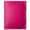 B.N.T Plastmappe bnt Docusmart pink m/3 klapper