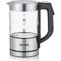 Severin WK 3458 - Kjele - 0.5 liter - 1100 W - børstet rustfritt stål / glass