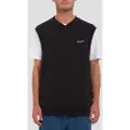 Volcom Sleeveles/S Strikket genser svart