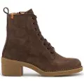 El naturalista for woman. 2566012FQ005_012 Brown leather ankle boots -heel height: 5,5cm (42), 5 to 8 cm, Casual
