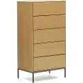 Kave Home Kave HomeKommode Vedrana, 5 skufferBrunKommoderFra Homeroom