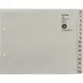 Leitz 13240085, Alfabetisk faneindeks, Papir, Grå, 100 g/m², 240 mm, 200 mm
