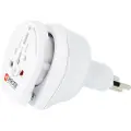 Skross 1.500206-E, Type J (CH), Universal, Type C (Europlugg), Type G (UK), Type I (AU), Type J (CH), Type L (IT), Type N (BR), 100 -250 V, 10 A, Hvit