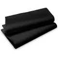 Duni Dug Stikdug Evolin 127x220 cm Sort,25 stk/krt