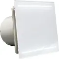 CATA E-100 GL, Vegg, Baderom, Hvit, IP44, 115 m³/t, 10 cm