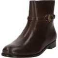 Ralph Lauren for woman. 802912273003 Brown Briela Leather Ankle Boots (36), 1 to 3 cm, Zip, Casual