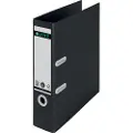 Leitz 180° - Hevarmbuefil - bokryggbredde: 80 mm - for A4 (210 x 297 mm) - kapasitet: 600 ark - svart