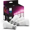 Signify Hue Color A60 E27 806 Lumen - 4 -pakning