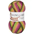 Viking Garn Raggen 150 g Multi gul/grønn 744