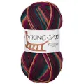 Viking Garn Raggen 150 g Multi lilla/oker 756