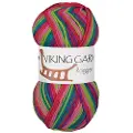 Viking Garn Raggen 150 g Multi rosa/grön 738
