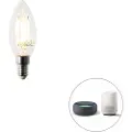 LUEDD Smart E14 LED-pære B35 4,5W 470lm 2700K