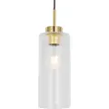QAZQA Art Deco-pendellampe gull med glass - Laura