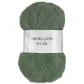 Viking Garn Kid/Silk Garn 25 g Mørk grønn 334