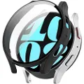 Mtp Products Samsung Galaxy Watch6 Plastdeksel med Skjermbeskytter - 44mm - Svart