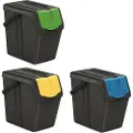 Keden Sortibox Stabelbare Resirkuleringsbøtter 75l