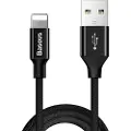 Baseus Yiven USB 2.0 / Lightning Kabel - 1.8m - Svart
