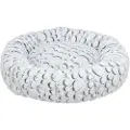 Trixie Mila bed, round, plush, ø 60 cm, white-grey