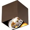 QAZQA Design spotlight mørk bronse firkantet roterbar og tiltbar - Box