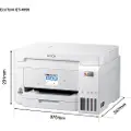 Epson EcoTank ET-4856 - Multifunksjonsskriver - farge - ink-jet - påfyllbar - A4 (medie) - opp til 15.5 spm (trykking) - 250 ark - 33.6 kbps - USB, LAN, Wi-Fi - hvit