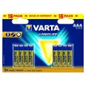 Varta BV-LL 16 AAA, Engangsbatteri, AAA, Alkalinsk, 16 stykker, Blå, Gult, 122 mm