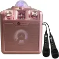 N-Gear Disco Star 710 Portable Karaoke Speaker Space Pink
