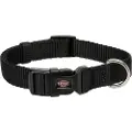 Trixie Premium Halsb., S : 25–40 cm/15 mm, sort