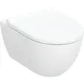 Geberit Acanto sæt væghængt toilet, skjult montering, KeraTect, TurboFlush, med toiletsæde: Soft close