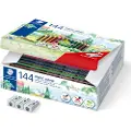 Staedtler Fargeblyanter, Staedtler Noris Colour 185, assorterte farger - klassepakke med 144 stk.