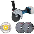 Bosch GWS 18V-180P PROFESSIONAL, 7000 RPM, 18 cm, Batteri, 2,8 kg, Børsteløs motor - SOLO