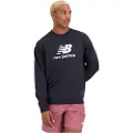 New Balance Essentials Stacked Logo French Terry Crewneck Collegegenser