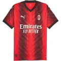 Puma Ac Milan Authentic 23/24 Hjem Kortarmet T-skjorte