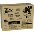 Felix Megapack Latz "As good as it looks" poser 80 x 85 g - Senior Kjøttmix (Storfe, Laks, Kylling, Tunfisk)