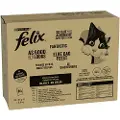 Felix Megapack Latz "As good as it looks" poser 80 x 85 g - Kjøttmiks 2 (Storfe, Kylling, Tunfisk, Sei)
