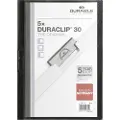 Durable DURACLIP ORIGINAL 30 - Klipsfil - for A4 - kapasitet: 30 ark - hvit med transparent frontdekke (en pakke 5)
