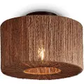 Good&Mojo Good&MojoTaklampe rund/rett Iguazu 30x16 cmNaturTakpendlerFra Homeroom